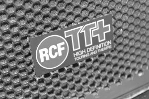 The band's RCF sound system